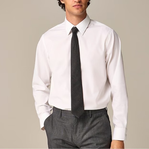 J crew white Slim Bowery performance stretch dress shirt with spread collar - Picture 1 of 6